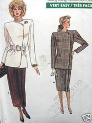 7021 VOGUE LINED JACKET, WRAP SKIRT LENGTHS EZ PATTERN 6-10